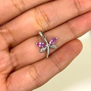 Dragonfly crystal charm